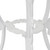 3 Piece Bistro Set Cast Aluminum White