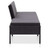 3 Piece Patio Lounge Set with Cushions Poly Rattan Black