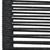 5 Piece Patio Dining Set Cotton Rope and Steel Black