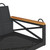 Swing Bench Black 42.9"x24.4"x15.7" Poly Rattan