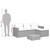 3 Piece Patio Sofa Set with Cushions Black Poly Rattan