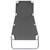 Foldable Sunlounger with Adjustable Backrest Gray
