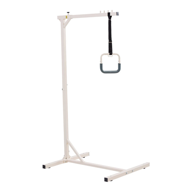 Trapeze Bar for Bed Mobility, Heavy-Duty Steel Free Standing Trapeze Bar 250 LBS Weight Capacity, H