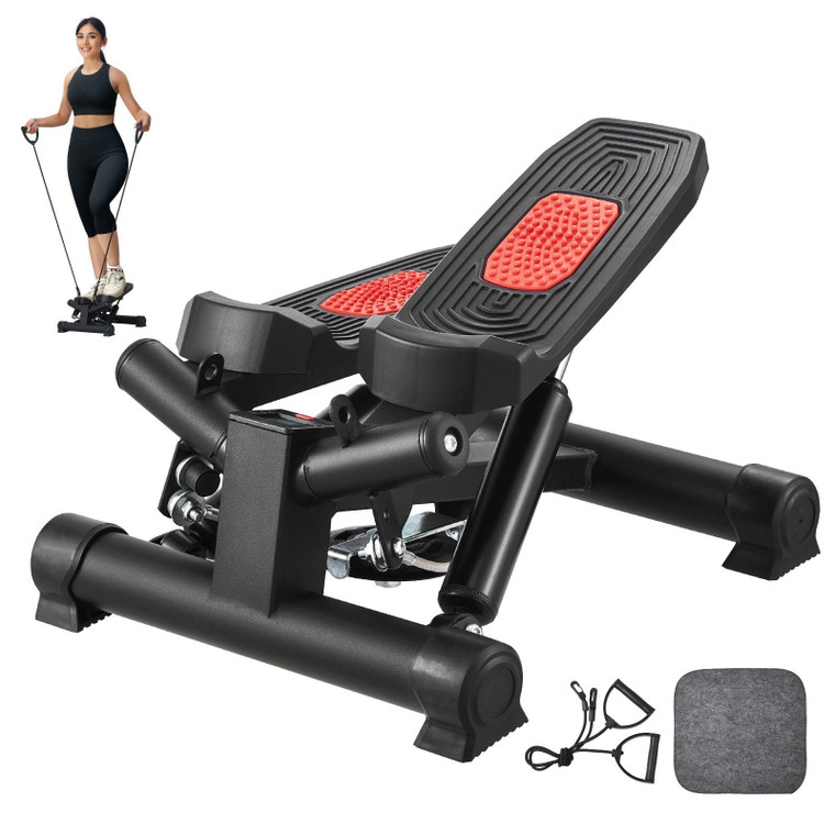 Stair Stepper, Mini Stepper for Exercise at Home, Hydraulic Fitness Twist Stepper with Resistance B