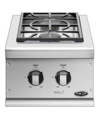 DCS 15" Built-In Stainless Steel Double Sideburner