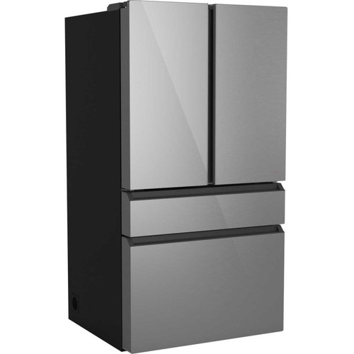 Cafe 4-Door French-Door Refrigerator Counter-Depth 23.2 Cu. Ft. in Platinum Glass CJE23DM5WS5