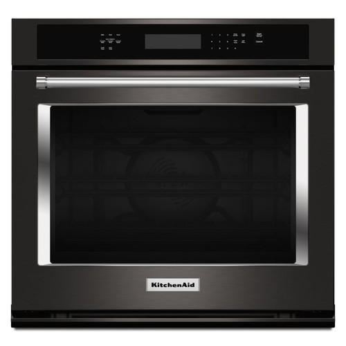 KitchenAid 30" Black Stainless Single Wall Oven