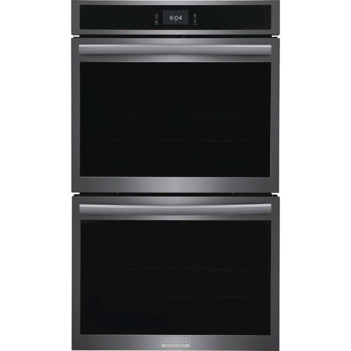 Frigidaire Gallery 30" Smudge-Proof Black Stainless Steel Double Electric Wall Oven With Total Convection