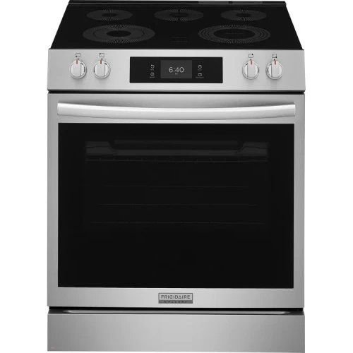 Frigidaire Gallery Front Control Electric Range 30-Inch with Stone-Baked Pizza - GCFE3070BF