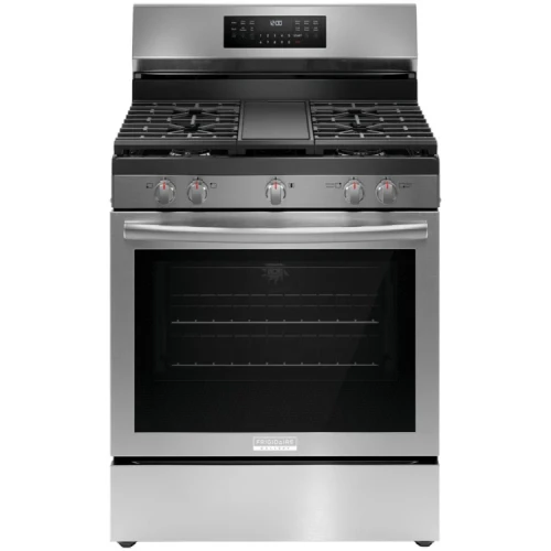 Frigidaire Gallery 30 In. Gas Range with Total Convection in Smudge-Proof Stainless Steel - GCRG3060BF