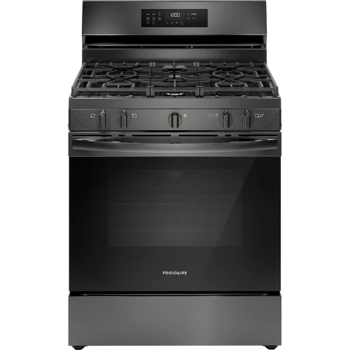 Frigidaire Gas Range with Air Fry 30 In. in Black Stainless Steel - FCRG3083AD