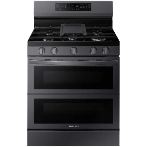 Samsung 6 Cu. Ft. Fingerprint Resistant Black Stainless Steel Smart Freestanding Gas Range With Flex Duo, Stainless Cooktop & Air Fry - NX60A6751SG/AA