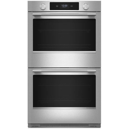 KitchenAid Smart Double Wall Oven with Assisted Cooking Modes in PrintShield Stainless Steel - KOED730SPS