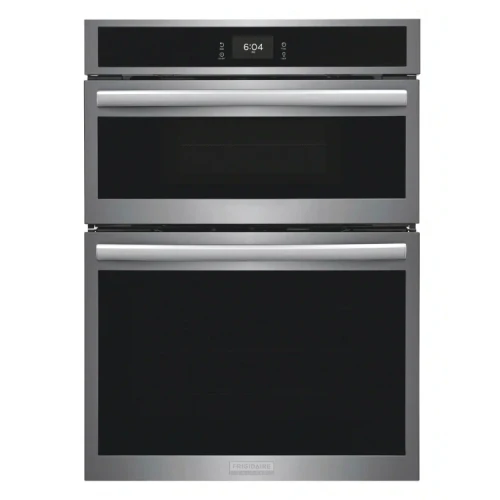 Frigidaire Gallery Wall Oven and Microwave Combination with Stone-Baked Pizza 30-Inch Wide in Smudge-Proof Stainless Steel - GCWM3070AF