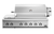 DCS 48" Stainless Steel Built-In Liquid Propane Gas Grill With Rotisserie And Side Burners