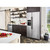 KitchenAid Refrigerator Side-by-Side Counter Depth Exterior Water/Ice Dispenser ADA, 22.6 Cu Ft in PrintShield Stainless Steel
