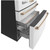 Cafe Refrigerator 4 Door French Door Counter Depth Smart 22.3 Cu Ft in Matte White