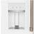 Cafe Refrigerator 4 Door French Door Counter Depth Smart 22.3 Cu Ft in Matte White