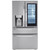 LG Refrigerator 4 Door French Door Smart WiFi InstaView 30 Cu Ft in PrintProof Stainless Steel