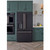 Cafe Refrigerator Counter Depth French Door ADA Hot Water Dispenser 22.2 Cu Ft in Matte Black