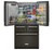 KitchenAid Refrigerator French Door Platinum Interior 36" in PrintShield Black Stainless Steel