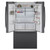 Bosch Refrigerator 800 Series Counter Depth French Door 3 Door 36" in Black Stainless Steel