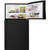 Whirlpool Refrigerator Top Freezer 33" ADA in Black