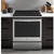 GE Profile 30" Stainless Steel Smart Slide-In Electric Convection Fingerprint Resistant Range - PSS93YPFS