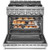 KitchenAid 36 In. Stainless Steel Smart Commercial-Style Gas Range With 6 Burners