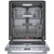 Bosch 800 Series 24-Inch Dishwasher in Anti-Fingerprint Stainless Steel