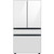 Samsung 23 Cu. Ft. Bespoke Counter Depth 4-Door French Door Refrigerator With Beverage Center 36-Inch Wide in White Glass