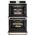 Cafe Professional Series 30" Matte White Smart Built-In Convection Double Wall Oven