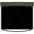 Whirlpool Electric Range with Steam Clean 30 In. in Black Stainless Steel - WFES3330RV