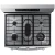 Samsung 6 Cu. Ft. Fingerprint Resistant Stainless Steel Smart Freestanding Gas Range With No-Preheat Air Fry And Convection+ - NX60A6711SS/AA