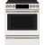 Cafe 30" Matte White Smart, Front-Control, Radiant & Convection Slide-In Electric Range - CES700P4MW2