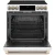 Cafe 30" Matte White Smart, Front-Control, Radiant & Convection Slide-In Electric Range - CES700P4MW2