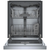 Bosch 300 Series 24-Inch Recessed Handle Dishwasher in Stainless Steel - SHE53C85N