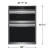 Frigidaire Gallery Wall Oven and Microwave Combination with Stone-Baked Pizza 30-Inch Wide in Smudge-Proof Stainless Steel - GCWM3070AF