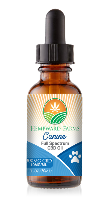 10mg CBD Canine Tincture Hempward Farms 300mg CBD total