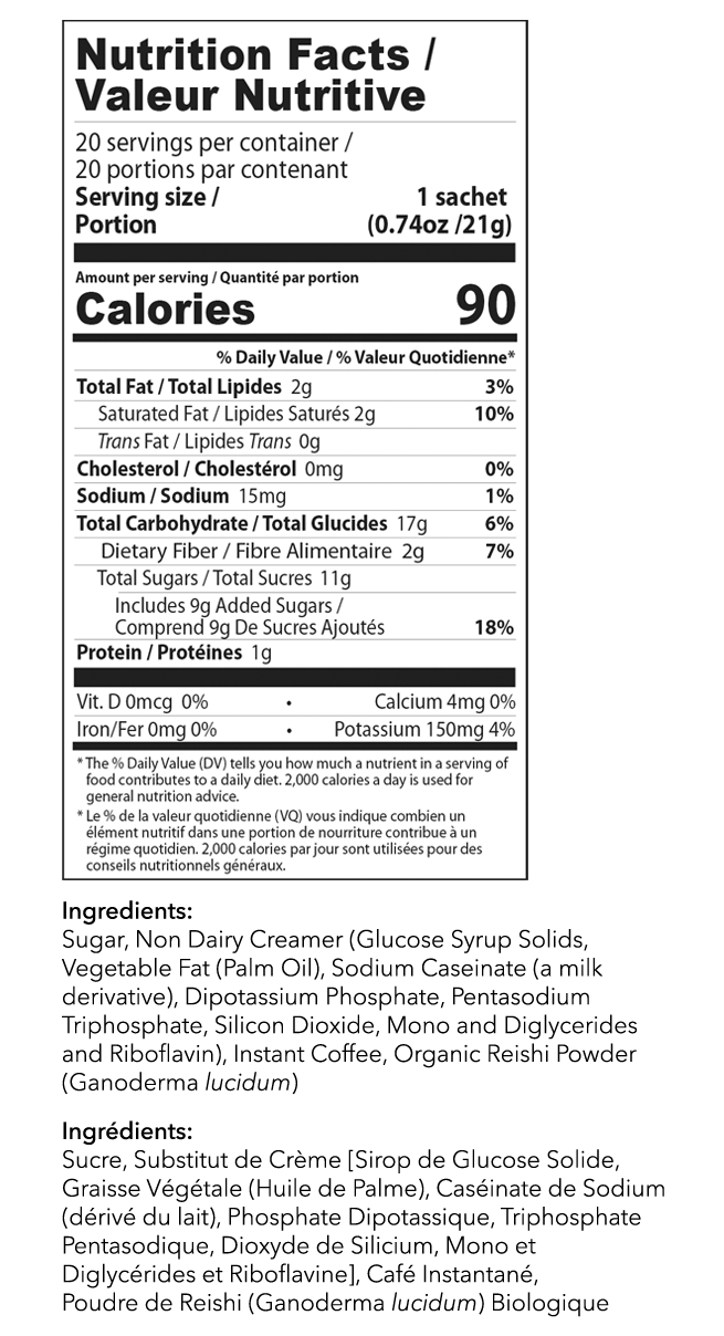 Nutrional Facts on 