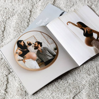 Document the joyous moments of your pregnancy in a softcover photo book