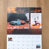This personalized calendar keeps your favorite fall memories alive all year long