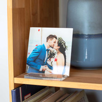 Acrylic desk prints turn your favorite family photos into luminous summer keepsakes — perfect for brightening any space