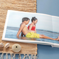Layflat photo book with stunning print clarity — perfect for showcasing your highest quality photos in full panoramic spreads