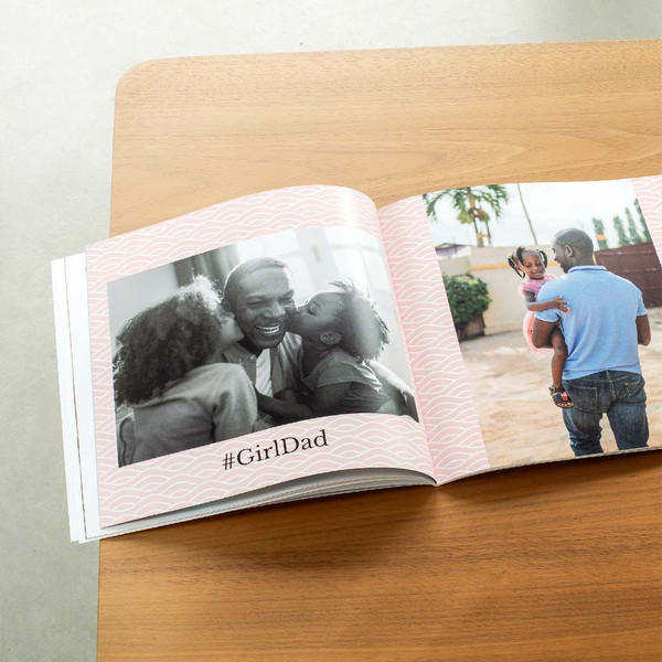 Softcover photo book dedicated to Dad’s love