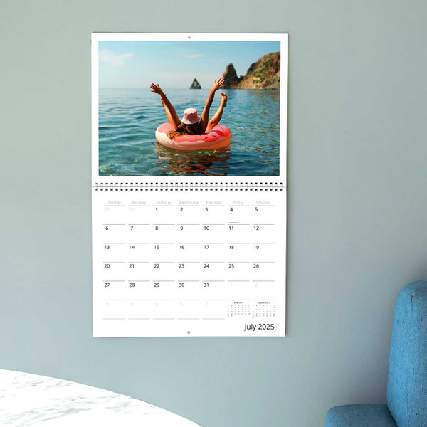 Celebrate your adventures all year long with a high-quality 12-month photo calendar — fully customizable and filled with your favorite travel memories