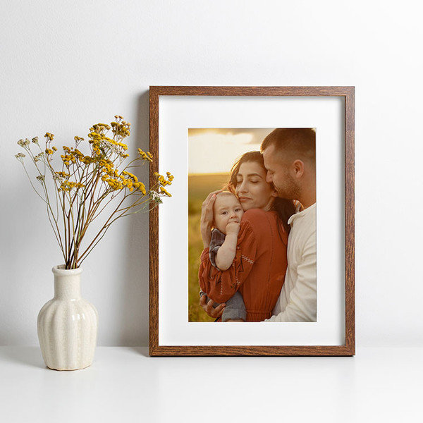 Large format 11x14 prints feature high-quality images with a stunning matte texture, creating a sophisticated and refined look that enhances the details and depth of your photos.