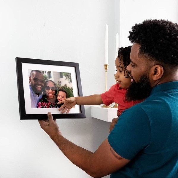 Shop black picture framed with a matte border, perfect for your family portrait