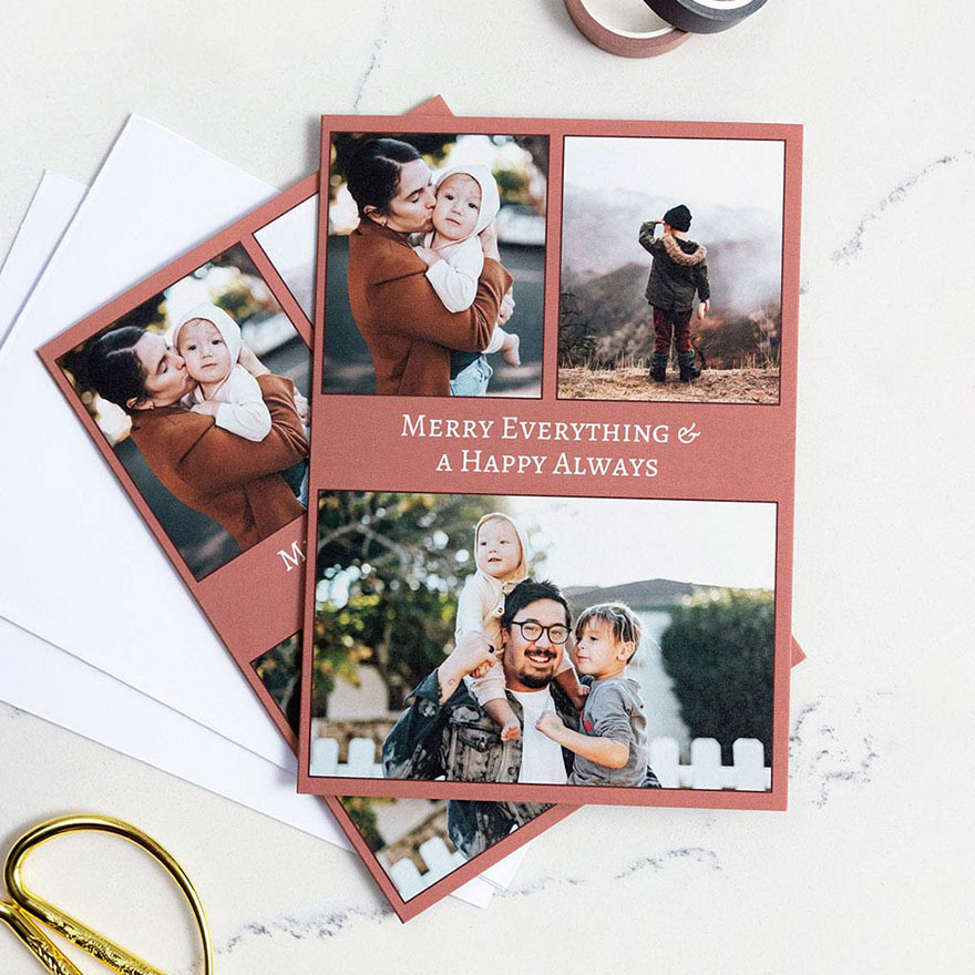 Celebrate the season in style with a custom holiday card that captures the joy, laughter, and love of wintertime