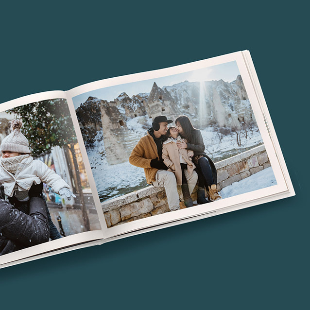 Celebrate the season with a hardcover photo book that turns cozy winter memories into a beautiful, lasting keepsake